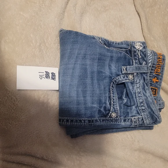 Rock Revival Women's Medium Blue Straight Leg Jeans - Picture 10 of 10